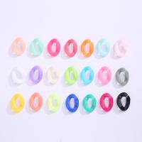 Ακρυλικό Η σύνδεση Ring, DIY, περισσότερα χρώματα για την επιλογή, 17x23mm, 500G/τσάντα, Sold Με τσάντα