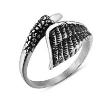 Ring Finger Titantium stali, Kształt pióra, różnej wielkości do wyboru & dla człowieka, sprzedane przez PC