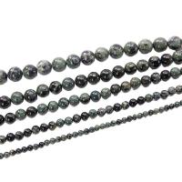 Green Rainforest Stone Beads Round polished DIY Sold By Strand