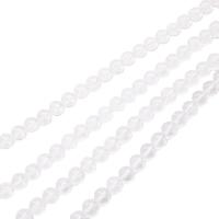 Natürliche klare Quarz Perlen, Klarer Quarz, rund, poliert, DIY & verschiedene Größen vorhanden, weiß, verkauft von Strang