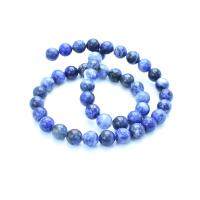 Perles en sodalite, Rond, poli, DIY & normes différentes pour le choix, bleu, Vendu par brin