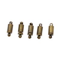 Brass Bayonet Clasp, Column, gold color plated, nickel, lead & cadmium free, 16x5x5mm, Approx 100PCs/Bag, Sold By Bag