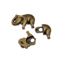 Brass Magnetic Clasp, Copper Alloy, Elephant, plated, nickel, lead & cadmium free, 29x20x7mm, Approx 100PCs/Bag, Sold By Bag