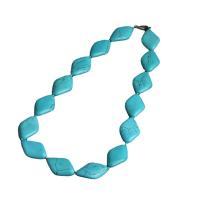 Ожерелья из бирюзы, Синтетическая бирюза, полированный, голубой, 550mm, продается Strand