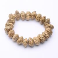 Bodhi Bracelet, lámhdhéanta, jewelry Búdaíoch, beige, 16mm, Díolta De réir Snáithe