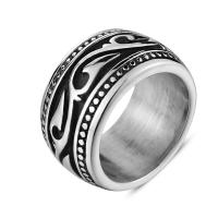 Titanium Steel Finger Ring polished & for man 14mm Sold By PC