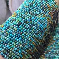 Perles turquoises, turquoise naturelle, abaque, poli, DIY & facettes, 3x4mm, Vendu par brin