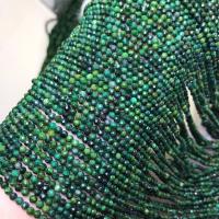 Χάντρες Κοσμήματα πολύτιμος λίθος, Νότιας Αφρικής Jade, Γύρος, γυαλισμένο, DIY & διαφορετικό μέγεθος για την επιλογή & πολύπλευρη, πράσινος, Sold Με Strand
