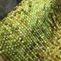 Gemstone Jewelry Beads, Natural Stone, Round, polished, DIY & different size for choice & faceted, green, Sold By Strand