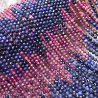 Gemstone Jewelry Beads, Natural Stone, Round, polished, DIY & different size for choice & faceted, multi-colored, Sold By Strand