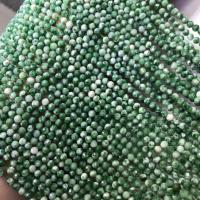 Abalorios de Jade, Verde+Jade, Esférico, pulido, Bricolaje & facetas, verde, 3-3.5mm, Vendido por Sarta