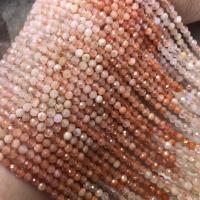 Quartz naturel bijoux perles, Strawberry Quartz, Rond, poli, DIY & facettes, 3-3.5mm, Vendu par brin