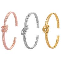 Brass Cuff Bangle, plated, for woman, more colors for choice, Inner Diameter:Approx 65mm, Sold By PC