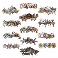 Hair Barrettes Zinc Alloy plated & for woman nickel lead & cadmium free Sold By PC