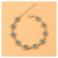 Zinc Alloy Anklet plated mixed colors 230mm Sold By Strand