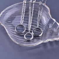 Кулон ожерелье, нержавеющая сталь, Другое покрытие, серебряный, 20mm,25mm,30mm, продается Strand