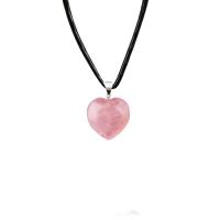 Quartz Necklace, Rose Quartz, handmade, pink, 20x20mm, Sold By Strand