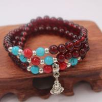 108 Mala Beads Resin imitation garnet mixed colors 10mm Sold By Strand