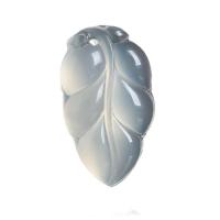 Natural Chalcedony Pendant, White Chalcedony, white, 17x22mm, Sold By PC