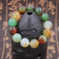 Agate Jewelry Bracelet Malachite Agate Round mixed colors Sold By Strand
