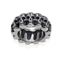 Titanium Steel Finger Ring, Skull, different size for choice & for man, Sold By PC