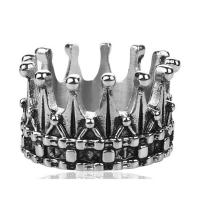 Titantium Steel finger ring, Titan Stål, Crown, Smörja, olika storlek för val & för människan, Säljs av PC