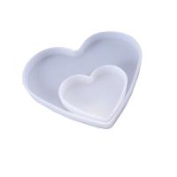 DIY Epoxy Mold Set, Silicone, Heart, plated, durable, more colors for choice, Sold By PC