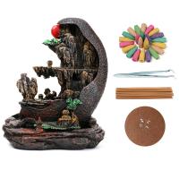 Backflow Incense Burner, Resin, handmade, for home and office & durable, 307x135x175mm, Sold By PC
