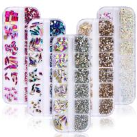 3D Nail Art Decoration, Lampwork, plated, DIY, more colors for choice, 130x50x10mm, Sold By Box