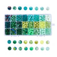Modne szklane koraliki, Szkło, DIY, dostępnych więcej kolorów, sprzedane przez Box