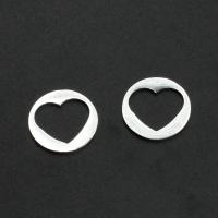 Stainless Steel Heart Pendants, plated, more colors for choice, 15x15x1mm, Approx 10PCs/Bag, Sold By Bag