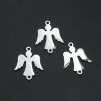 Stainless Steel Connector, Angel, plated, more colors for choice, 18x15x1mm, Approx 10PCs/Bag, Sold By Bag