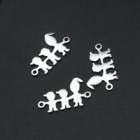 Stainless Steel Connector, plated, more colors for choice, 12x21x1mm, Approx 10PCs/Bag, Sold By Bag
