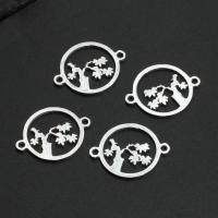 Stainless Steel Connector Round plated Sold By Bag