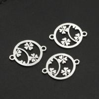 Stainless Steel Connector Round plated Approx Sold By Bag