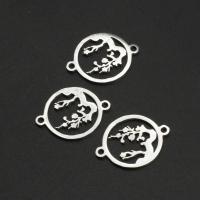 Stainless Steel Connector Round plated Sold By Bag