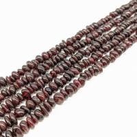 Natürlicher Granat Perlen, Unregelmäßige, poliert, rote Kaffeefarbe, 10mm, 100PCs/Strang, verkauft von Strang