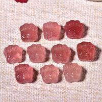 Pingentes quartzo natural, Morango Quartz, rosa, 14mm, vendido por PC