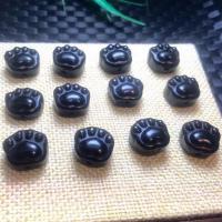 Natural Black Obsidian Pendants, more colors for choice, 14x15mm, Sold By PC