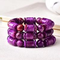 Gemstone Bracelets, Charoite, fashion jewelry, purple, 12x12mm, Sold By Strand