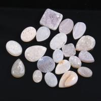 Agate Cabochon Ice Quartz Agate natural pink 10-20mm Sold By Lot