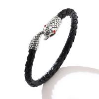 PU Leather Cord Bracelets plated fashion jewelry & for man Sold By PC