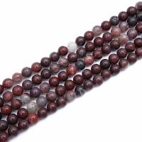 Gemstone Jewelry Beads Natural Stone Round polished DIY purple Sold By Strand