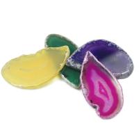 Agate Jewelry Pendants, polished, DIY, more colors for choice, 30-40mmx50-60mm, Sold By PC