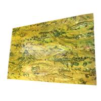 Abalone Shell Shell Sheet, Rektangel, du kan DIY, gul, 240x140mm, Solgt af PC