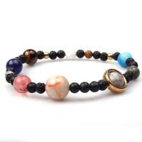 Gemstone Bracelets, Natural Stone, handmade, more colors for choice, 19mm, Sold By Strand