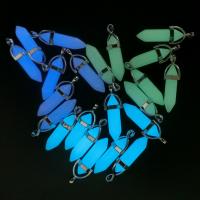 Night-Light Stone Pendant, luminated, more colors for choice, 10mm, Sold By PC