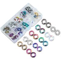 Perles cristal, Placage, DIY, multicolore, 14mm, Vendu par boîte
