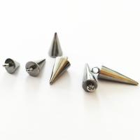 Rostfritt stål Smycken Hängen, ROSTFRITT STÅL, silver, 6x9mm, 100PC/Bag, Säljs av Bag