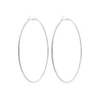 Zinc Alloy Hoop Earring plated 60mm Sold By Pair